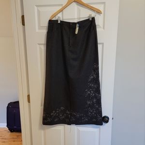 NWT Eddie Bauer Lined Wool Skirt 14